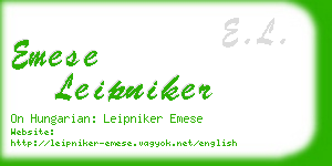 emese leipniker business card
